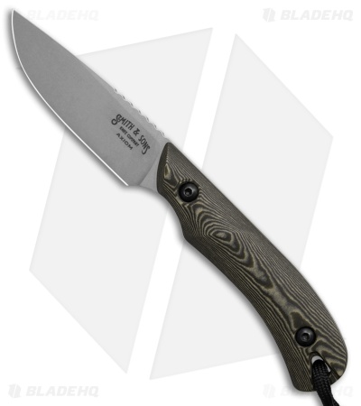 Smith & Sons Axiom MagnaCut Fixed Blade Knife Marsh Grass Richlite (3" SW)