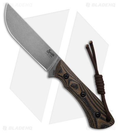 Smith & Sons Delta Fixed Blade Knife Camo Canvas Micarta (4.5