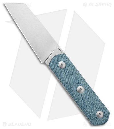 StraightLine EDC Erny Fixed Blade Knife Denim Canvas Micarta (2.7
