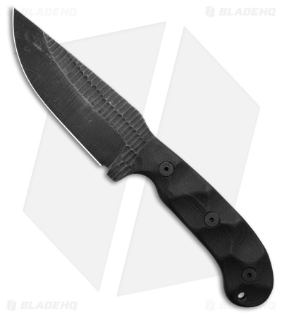 Stroup Knives GP1 Fixed Blade Knife Black G-10 (4.4" Black SW)