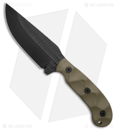 Stroup Knives GP1 Fixed Blade Knife OD Green G-10 (4.4