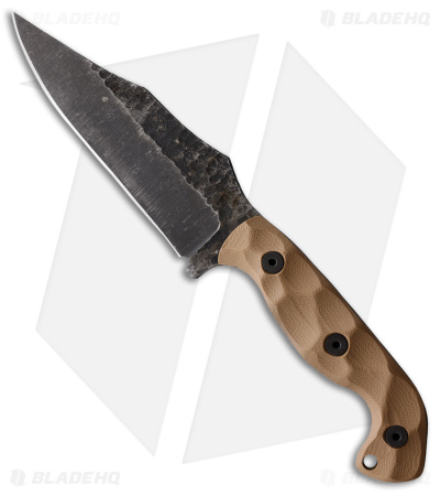 Stroup Knives TU1 Fixed Blade Knife  Tan G-10 (4.5