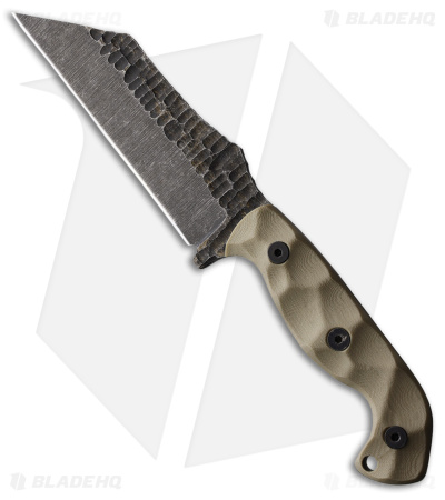 Stroup Knives TU3 Wharncliffe Fixed Blade Knife Tan G-10 (5