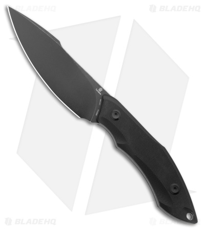 Tenable Knives Luccio Fixed Blade Knife Black G-10 (3.8" Black SW)