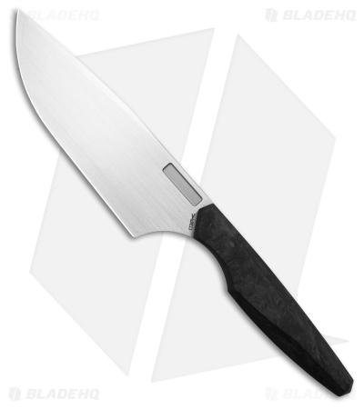 Vero Engineering Chef 6" Fixed Blade Kitchen Knife Marbled CF (Hand Satin)