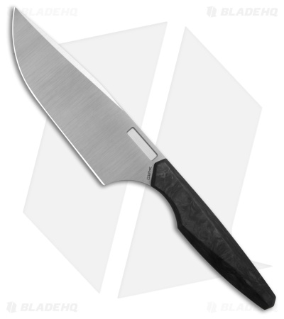 Vero Engineering Chef 6" Fixed Blade Kitchen Knife Marbled CF (Belt Satin)