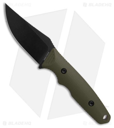 Vosteed H-Back Fixed Blade Knife Green G-10 (2.9" Black SW)