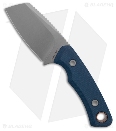 Vosteed Marmoset Fixed Blade Knife Blue Micarta (2.2" Stonewash)