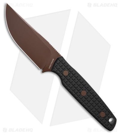 Vosteed Mink Fixed Blade Knife Black G-10 (3.3" Copper Dune)