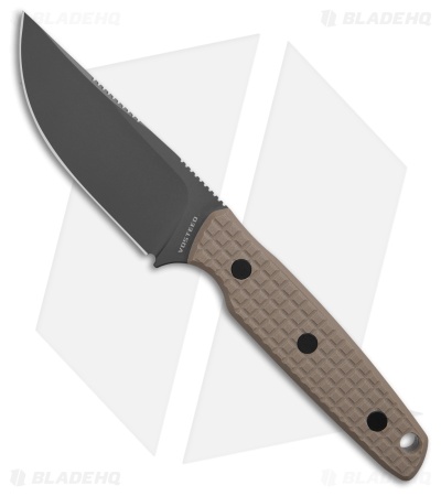 Vosteed Mink Fixed Blade Knife Sand G-10 (3.3" Destroyer Gray)