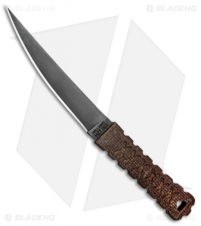 Williams Blade Design HZO Fixed Blade Knife Burlap Micarta (9" Black) HZO-002