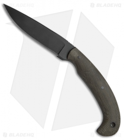 Winkler Knives Contingency Fixed Blade Knife Green Laminate (3.75" Black)