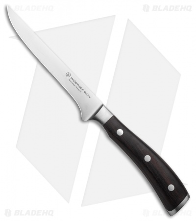 Wusthof Ikon 5" Boning Kitchen Knife Grenadill Wood