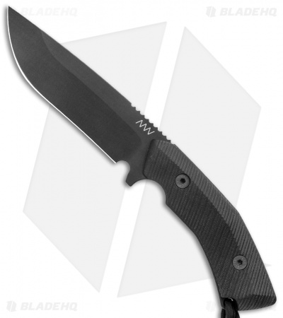 Acta Non Verba Knives M200 Hard Task Fixed Blade Knife Black G-10 (5.25