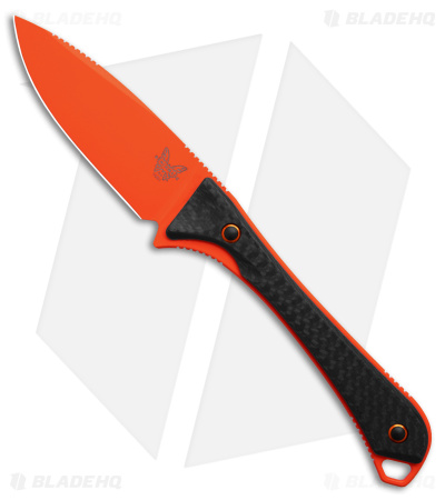 Benchmade Altitude Fixed Blade Knife Orange Cerakote w/ CF 15201OR