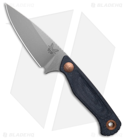 Benchmade Dacian Fixed Blade Knife Blue Denim Micarta (3.5" SW Polish) 203