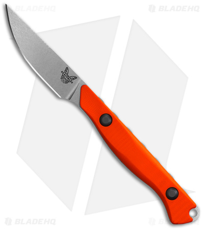 Benchmade Flyway Fixed Blade Hunting Knife  Orange G-10 (2.7" Satin) 15700