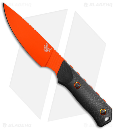 Benchmade Raghorn Hunting Fixed Blade Knife Carbon Fiber (4" Orange) 15600OR