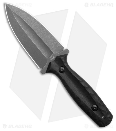 Boker W1 Dagger Fixed Blade Knife black G-10 (3.7" Stonewash)