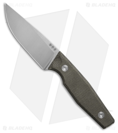 Boker AK4 Fixed Blade Knife Green Micarta (3.9" Satin)