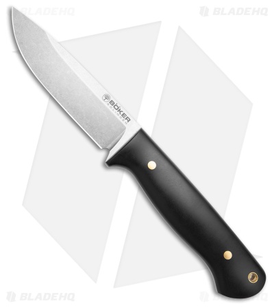 Boker DBK Bushfriend 2000 Fixed Blade Knife Black Polymer (4.3" Satin)