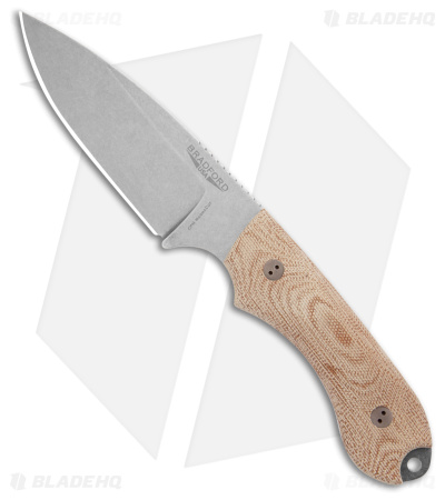 Bradford Knives Guardian 4.2 Fixed Blade Knife Natural Micarta (4.9" Stonewash)