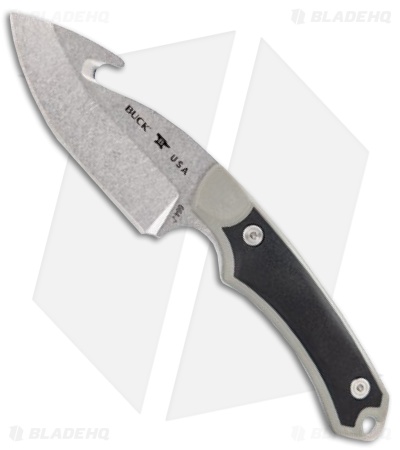 Buck 664 Alpha Hunter Select Guthook Knife Black/Gray Polymer (3.75" SW)