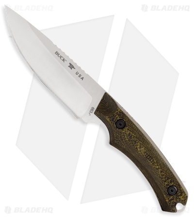 Buck Knives 663 Alpha Guide Pro Fixed Blade Knife Green Richlite (4.4" Satin)