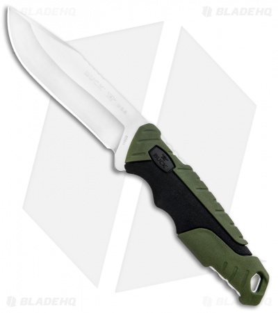 Buck Pursuit Large Fixed Blade Knife Green GFN (4.5" Satin) 0656GRS