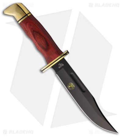 Buck 119 Special Alaskan Guide Fixed Blade Knife DymaLux Cocobolo (6" Black)