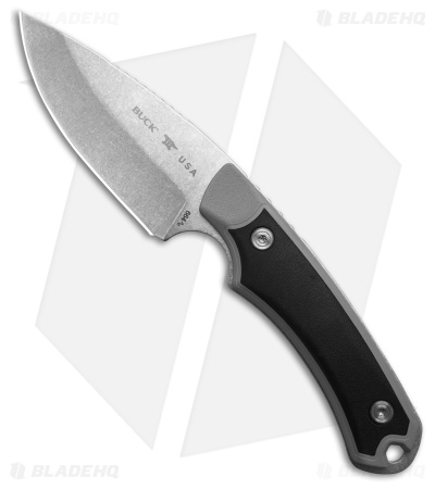 Buck 664 Alpha Hunter Select Fixed Blade Knife Black/Gray Polymer (3.6" SW)