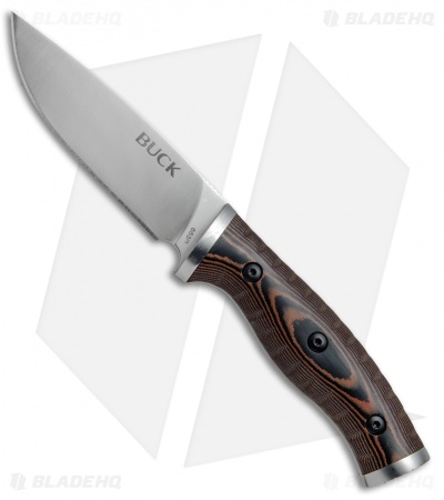 Buck Small Selkirk Fixed Blade Knife Micarta (3.875" Satin) 0853BRS
