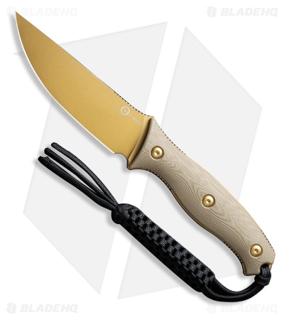 CIVIVI Stormridge Fixed Blade Knife Tan G-10 (3.9