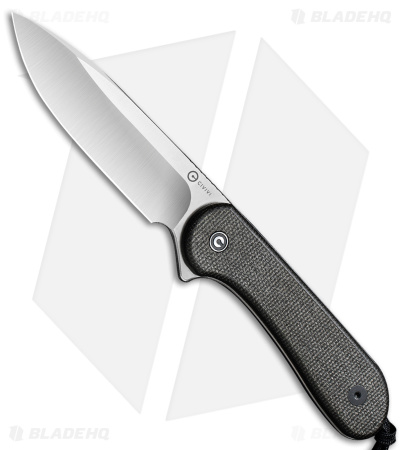 CIVIVI Elementum Fixed Blade Knife Dark Green Micarta (4" Satin) C2105B