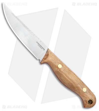 Condor Trelken Knife Fixed Blade Hickory (3.38" Satin) CTK114-3.5SS