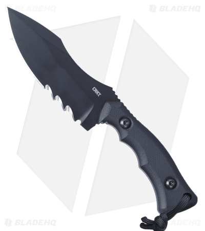 CRKT Kaila Cumings Bugsy Fixed Blade Knife Black G-10 (3.78