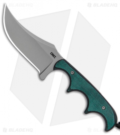 CRKT Folts Minimalist Persian Neck Knife Green G-10 (2.1" Bead Blast) 2379