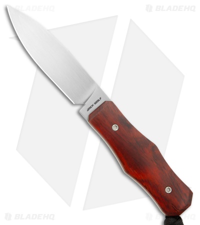 Jack Wolf Knives Vampire FIXedc Fixed Blade Knife Rosewood (3