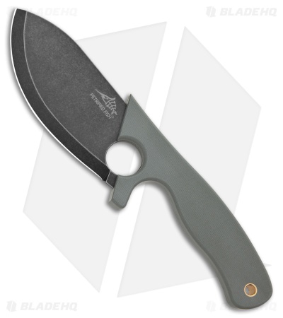 Petrified Fish EEL Fixed Blade Knife Gray G-10 (3.5