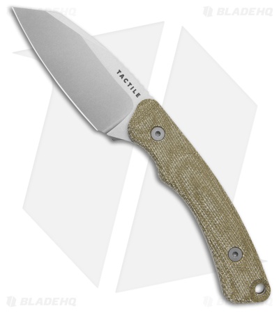 Tactile Knife Co. Redhawk Fixed Blade Knife Green Micarta (3