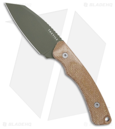 Tactile Knife Co. Redhawk Fixed Blade Knife Natural Micarta (3" Green) Kydex