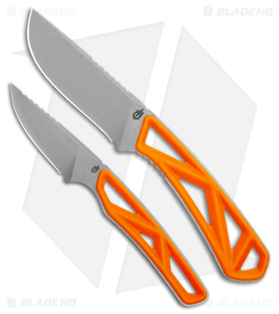 Gerber EXO-MOD Drop Point + EXO-MOD Caper Orange Rubber (3.8" Stonewash) 1069302