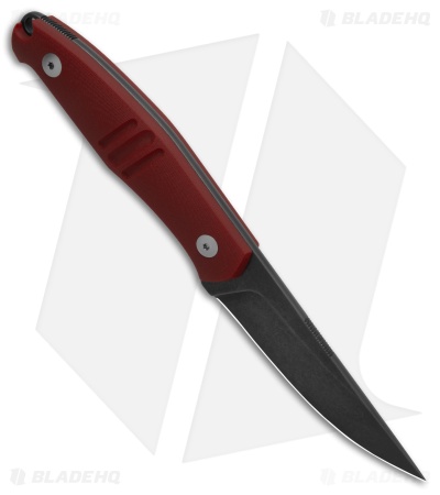 GiantMouse GMF2 Fixed Blade Knife Red G-10 Black SW