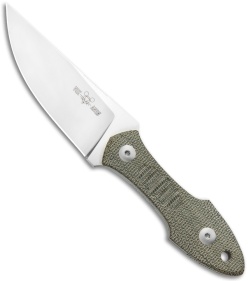 GiantMouse GMF3 Knife | Natural Micarta + Black - Blade HQ