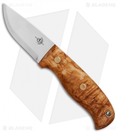 Helle Wabakimi Outdoor Fixed Blade Knife Curly Birch (3.5" Polish) #630