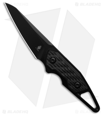 Kizer Groom Fixed Blade Knife Carbon Fiber (3.08" Black D2)