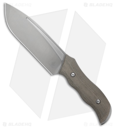 Kizer Metaproptizo Fixed Blade Knife Green Micarta (5.9" Satin)