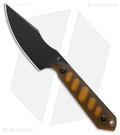 Kizer Maverick Customs Harpoon Mini Fixed Blade Knife Bronze PEI (3" Black SW)