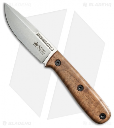 Kizlyar Supreme Colada Fixed Blade Knife Walnut (3.875" Satin) KK0115