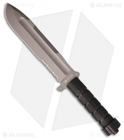 Kizlyar Supreme Survivalist Z AUS-8 Fixed Blade Knife (7.5" Gray) KK0074